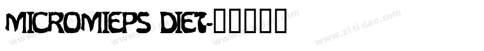 MicroMieps Diet字体转换